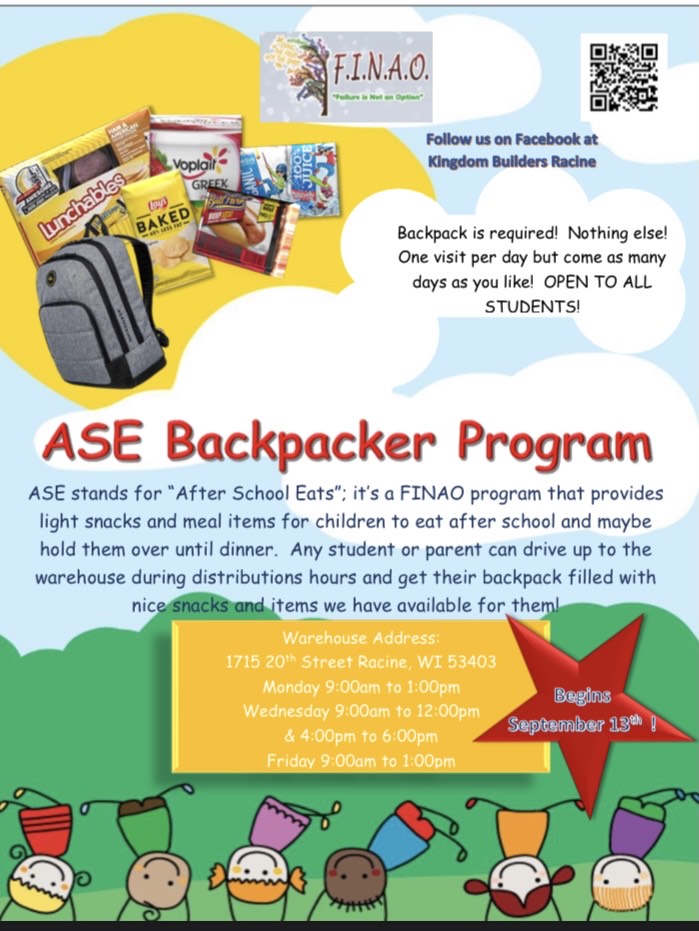 ASE Backpack Sign Up